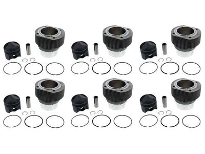 Porsche 911S 2.0L 65-68 80mm 10:1 Mahle Cylinder and Piston Set PS80-001