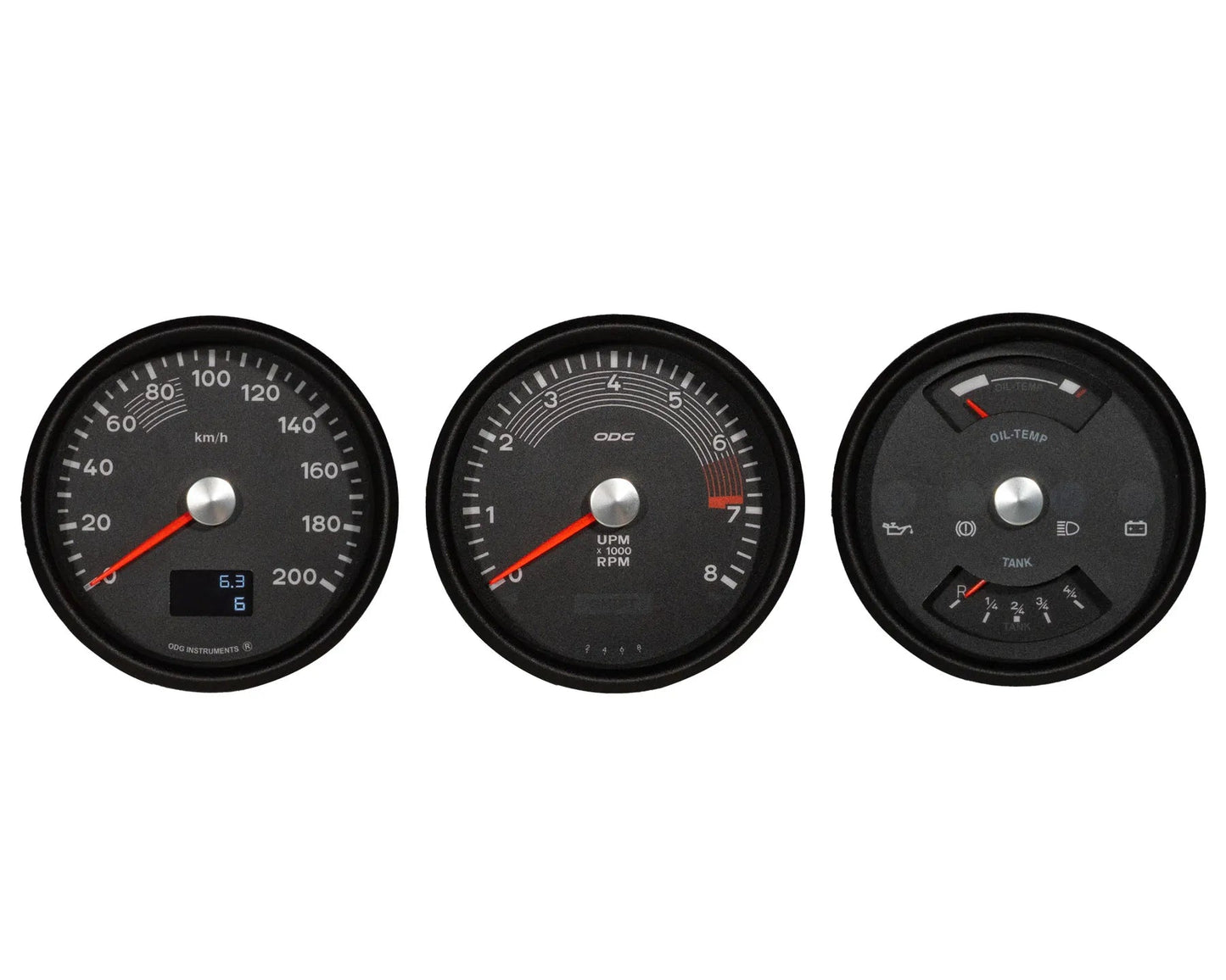 Porsche 914 ODG Dash Instrument Gauges Set Speedometer/Electric Dual Gauges/Tachometer