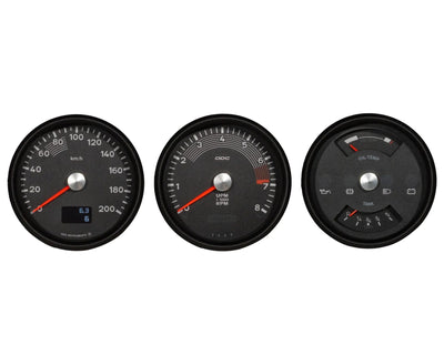 Porsche 914 ODG Dash Instrument Gauges Set Speedometer/Electric Dual Gauges/Tachometer