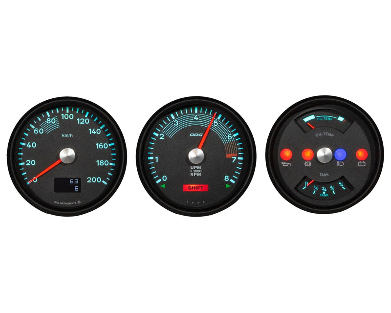 Porsche 914 ODG Dash Instrument Gauges Set Speedometer/Electric Dual Gauges/Tachometer