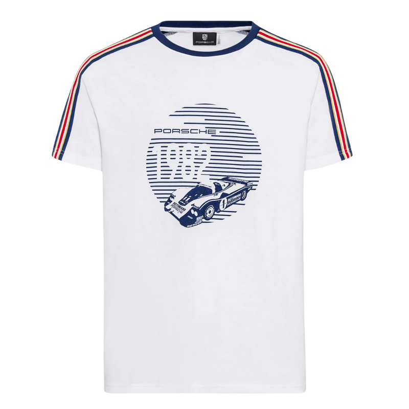 Porsche 956 Racing Mens White T-Shirt