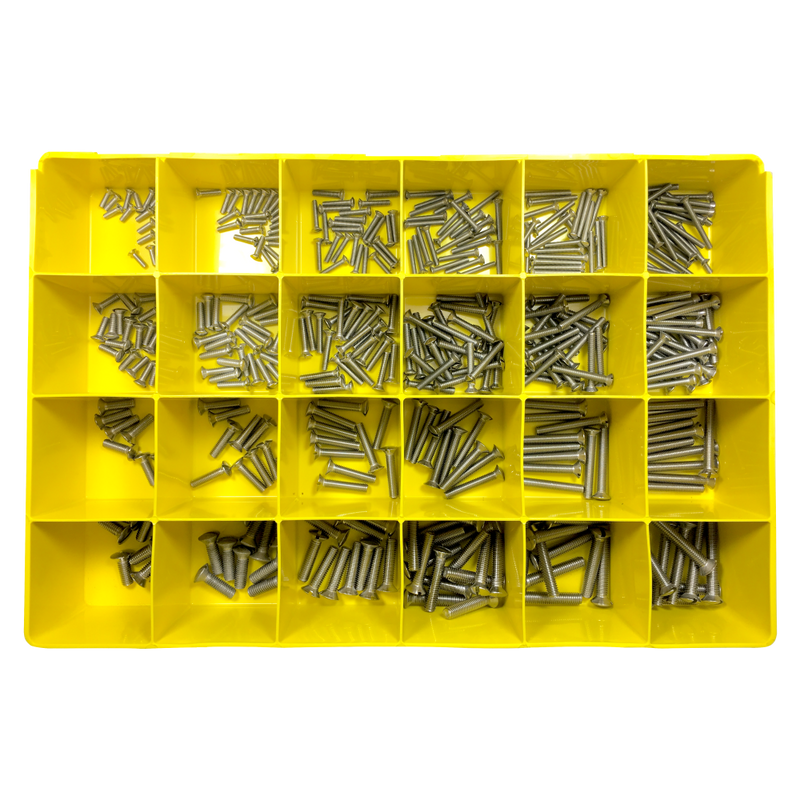 Porsche 964 Metric Countersunk Oval Slot Machine Screws Assortment A2 964A2ASST