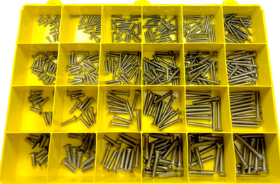 Porsche 964 Metric Countersunk Oval Slot Machine Screws Assortment A2 964A2ASST