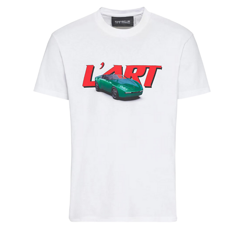 Porsche 968 L'art X Unisex White T-Shirt - Large