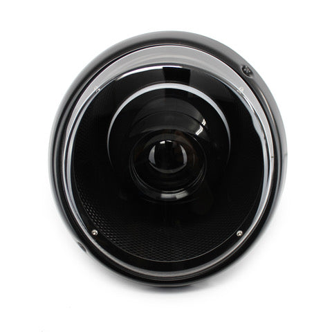 Porsche 9Eleven Headlight Set Raven S Black w Clear Lens and Black Ring | RAVS-BLK-CL-BLK