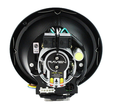 Porsche 9Eleven Headlight Set Raven S Black w Fluted Lens and Black Ring | RAVS-BLK-FL-BLK