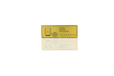 Porsche Adhesive Label Firing Order - 928 78-82 928-006-105-00
