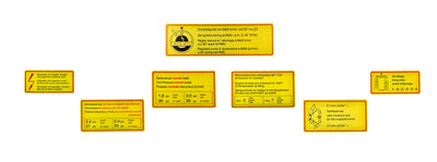 Porsche Adhesive Labels Set - 911 65-67 PCG-901-006-50