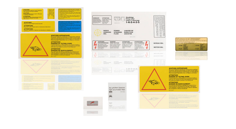 Porsche Adhesive Labels Set - 959 87-88 PCG-959-701-00