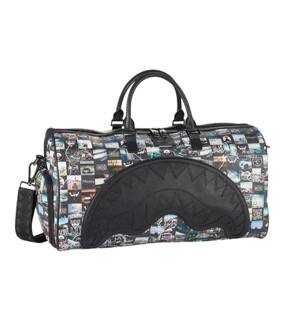 Porsche Ahead Graphic Print Duffle Bag With Shoulder Strap