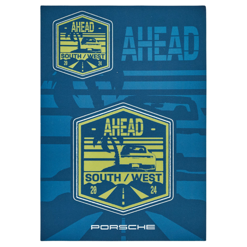 Porsche Ahead No. 1 Water Resistant Sticker Set - 5 Sheets