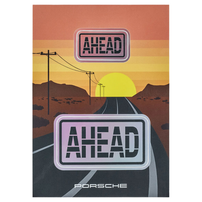 Porsche Ahead No. 1 Water Resistant Sticker Set - 5 Sheets