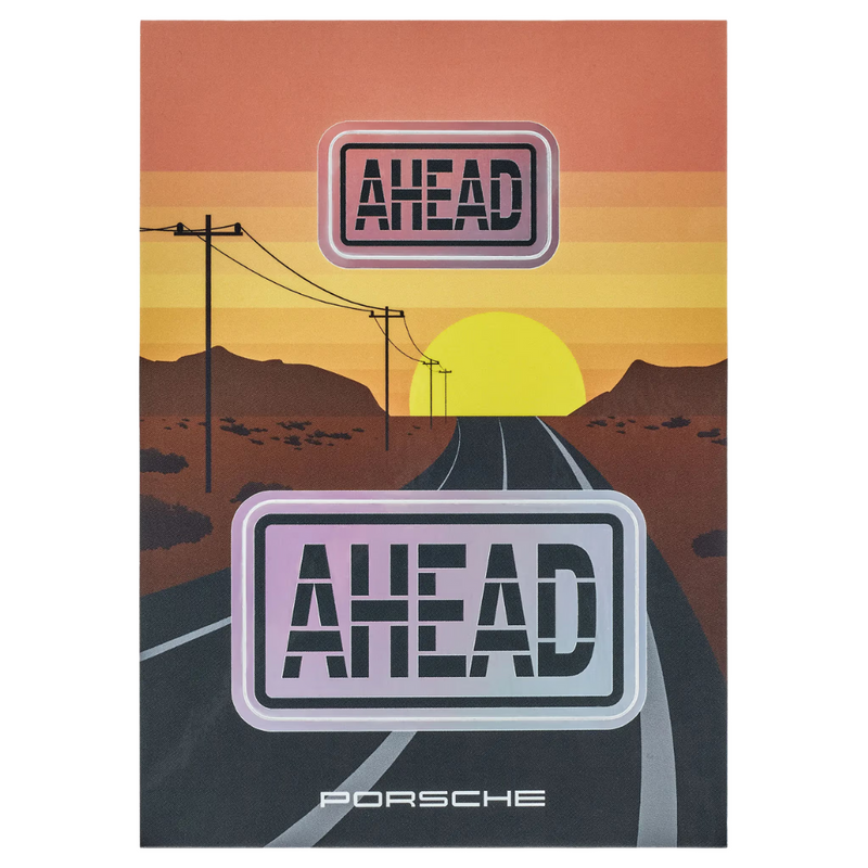 Porsche Ahead No. 1 Water Resistant Sticker Set - 5 Sheets