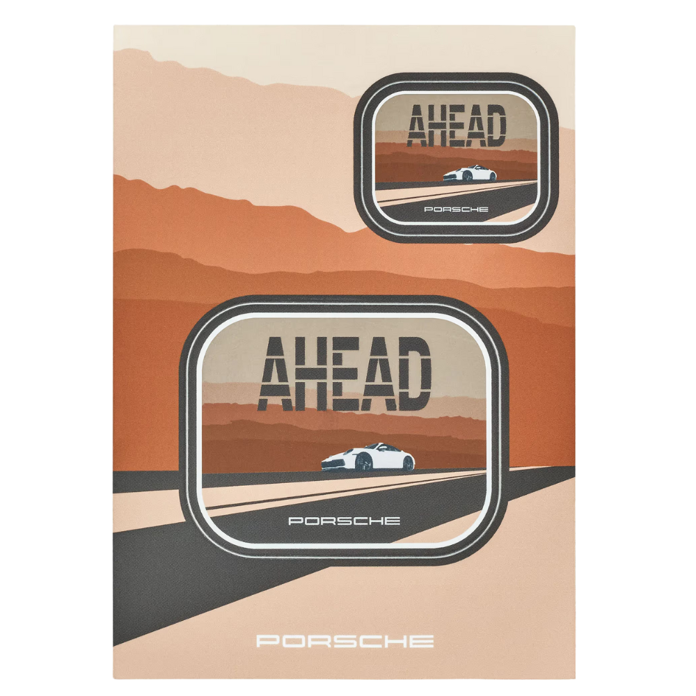 Porsche Ahead No. 1 Water Resistant Sticker Set - 5 Sheets