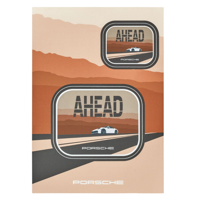 Porsche Ahead No. 1 Water Resistant Sticker Set - 5 Sheets