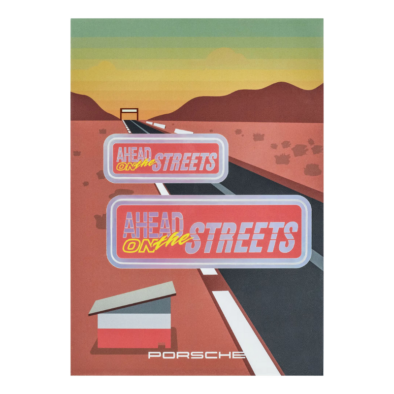 Porsche Ahead No. 2 Water Resistant Sticker Set - 5 Sheets
