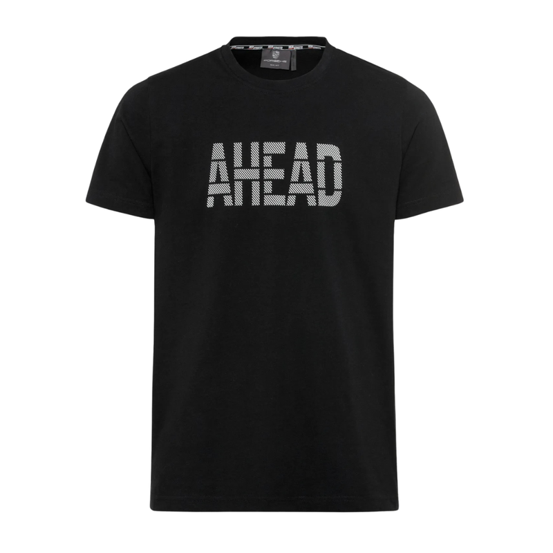 Porsche Ahead Unisex Pullover T-Shirt - Black