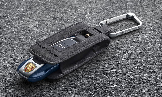 Porsche Alcantara Key Pouch Coloured Cord - 971044005 - 911 - Cayenne - Panamera - Taycan 971044005