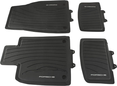 Porsche All Weather Floor Mats Black - 9J104480020OS5 - J1 20-23 9J104480020OS5