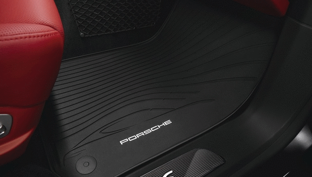 Porsche All Weather Floor Mats Long Wheelbase - Black - 97004480010 - Panamera 97004480010