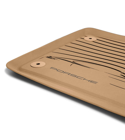 Porsche All Weather Floor Mats Luxor Beige - 9710448004H0 - Panamera 9710448004H0
