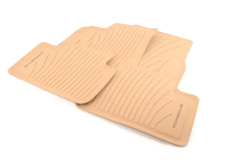 Porsche All Weather Floor Mats Luxor Beige - 95B044800434H0 - Macan 15-23 95B044800434H0