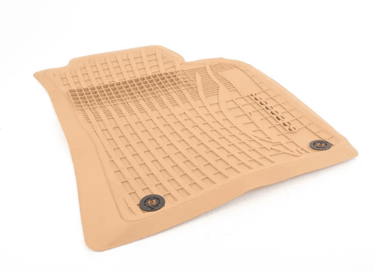 Porsche All Weather Floor Mats Luxor Beige - 95B044800434H0 - Macan 15-23 95B044800434H0