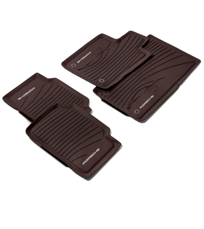 Porsche All Weather Floor Mats Marsala - 9710448003G0 - Panamera 9710448003G0