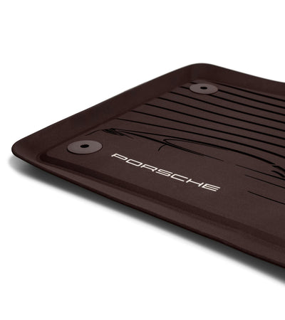 Porsche All Weather Floor Mats Marsala - 9710448003G0 - Panamera 9710448003G0