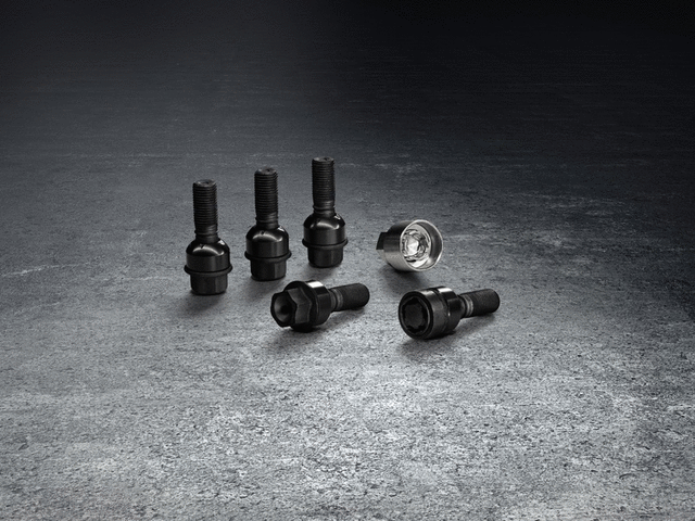 Porsche Anti-Theft Wheel Bolts Set - Black - 911 - Boxster - Cayman - Macan - Panamera 4460280