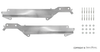 Porsche Armrest Backing Support Bracket Set - 928 78-95 SMC-012-007-05