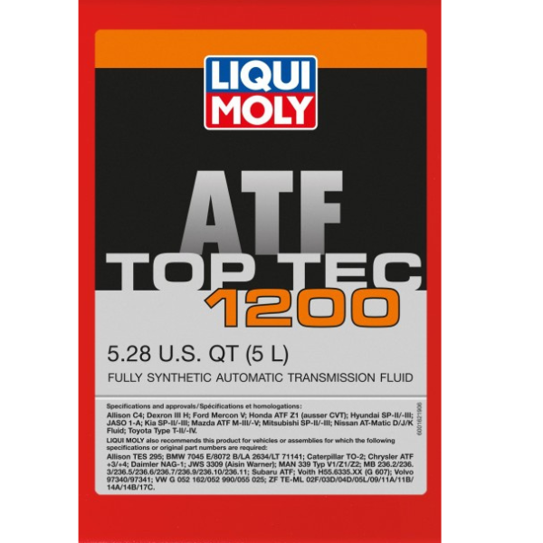 Porsche Automatic Transmission Fluid Top Tec 1200 5L 20020