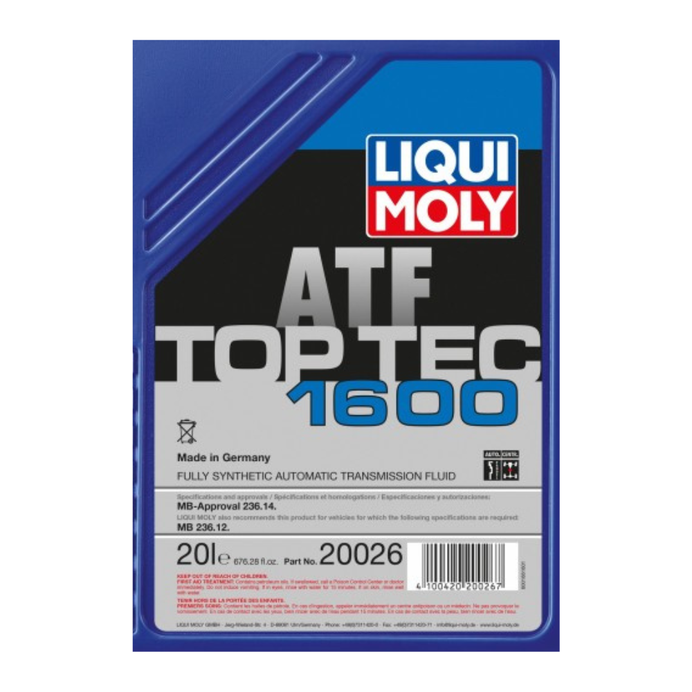 Porsche Automatic Transmission Fluid Top Tec 1600 20L 20026