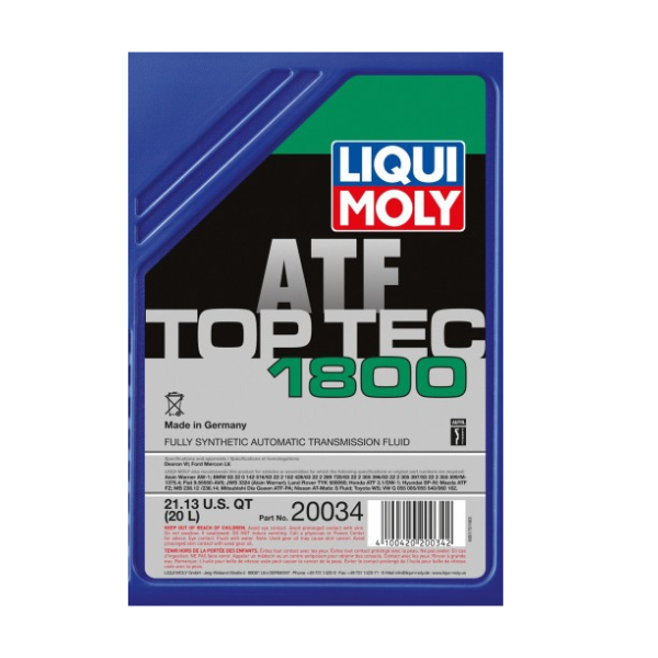 Porsche Automatic Transmission Fluid Top Tec 1800 20L 20034