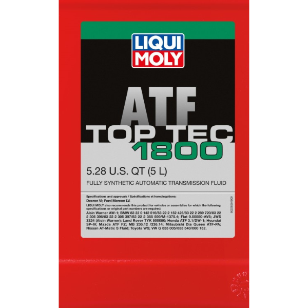 Porsche Automatic Transmission Fluid Top Tec 1800 5L 22036