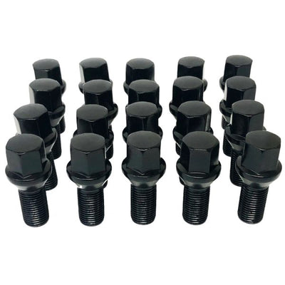 Porsche Ball Seat Bolts Black 20 Pieces PRBOLTS20BL