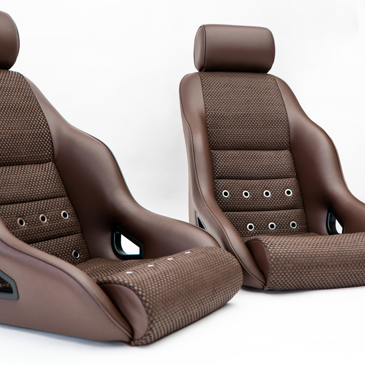 Porsche Basket Weave Fabric Brown - 1 Meter MAT-BSK-BRW