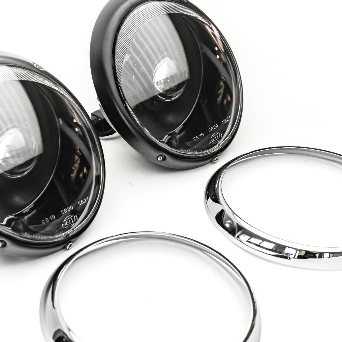Porsche Bi-LED Headlight Trim Ring Chrome - 911 65-93 CB-BI-LED-RNG-CHRM