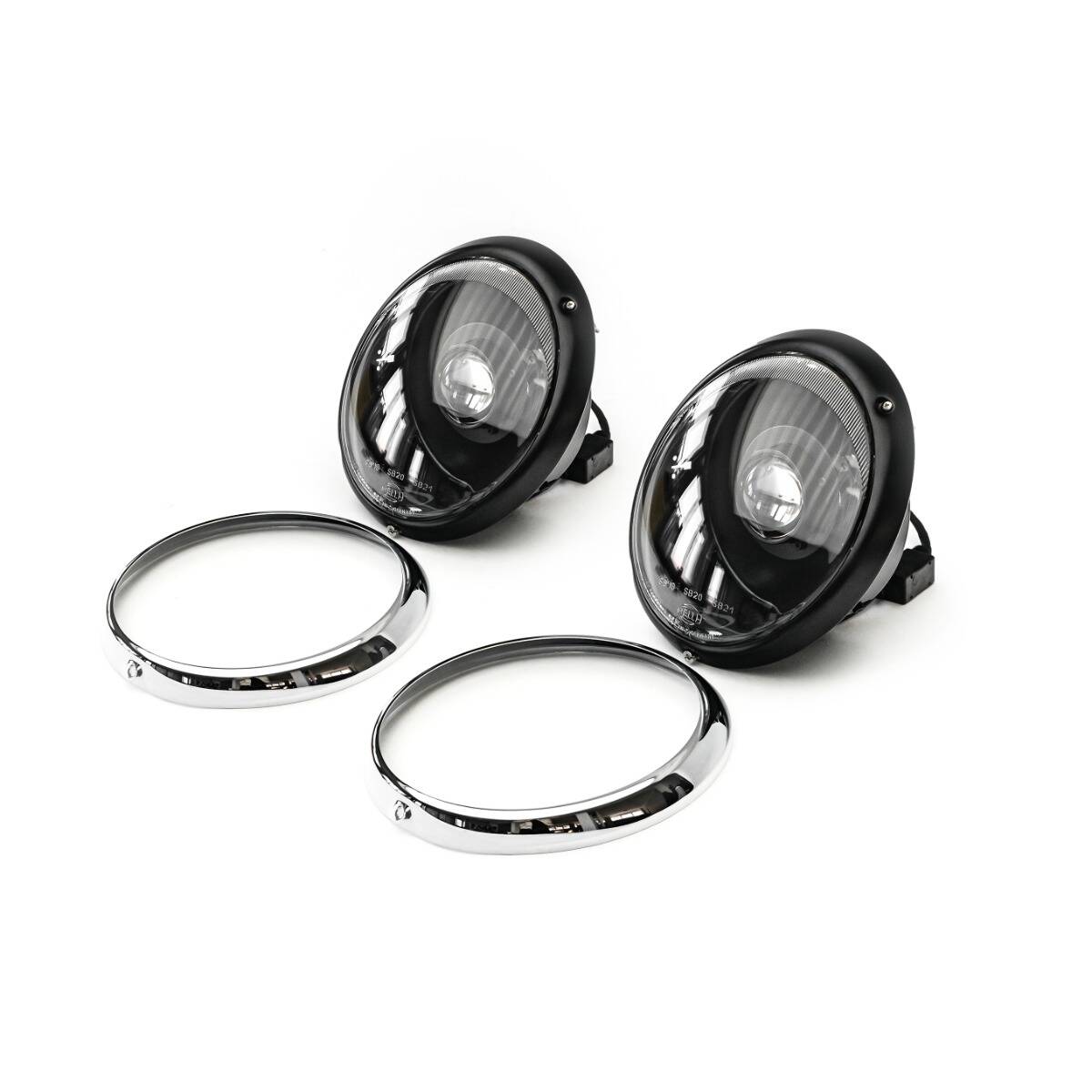 Porsche Bi-LED Headlight Trim Ring Chrome - 911 65-93 CB-BI-LED-RNG-CHRM