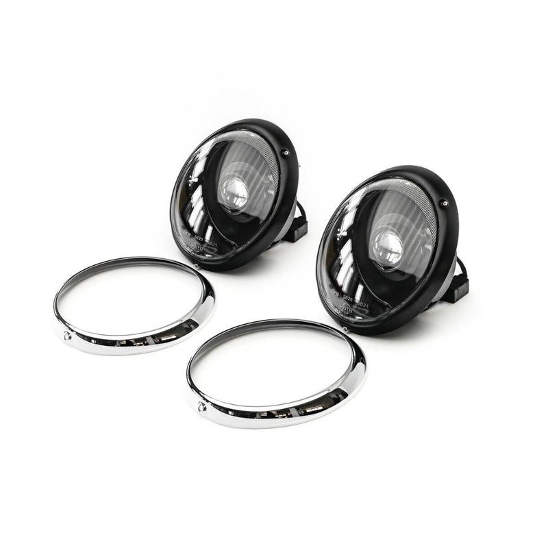 Porsche Bi-LED Headlight Trim Ring Chrome - 911 65-93 CB-BI-LED-RNG-CHRM