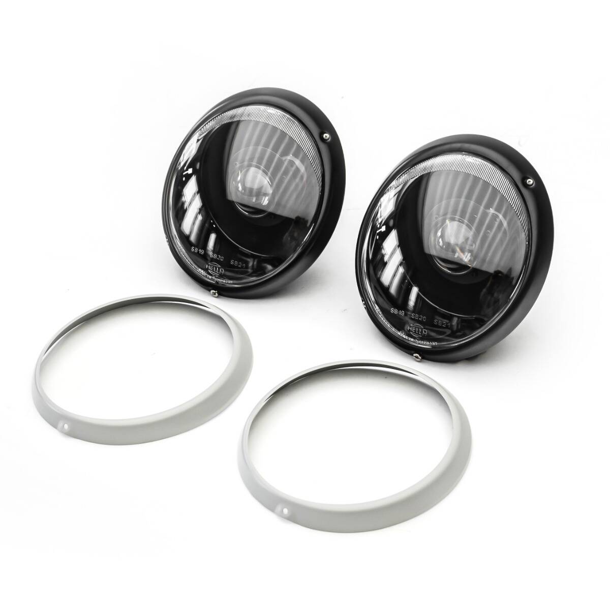 Porsche Bi-LED Headlight Trim Ring Grey Primer - 911 65-93 CB-BI-LED-RNG-PRMR