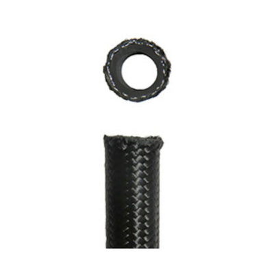Porsche Black Braided Booster Hose + Internal Wire M14 1 Meter HOSE-BBIW-068W