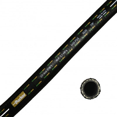 Porsche Black Braided Hose M22X4.5 1 Meter HOSE-BB-040