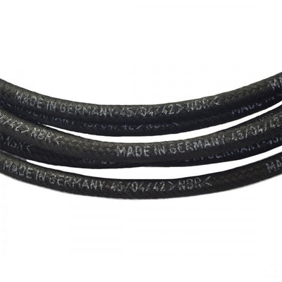 Porsche Black Braided Hose M4.5X2.5 1 Meter HOSE-BB-006