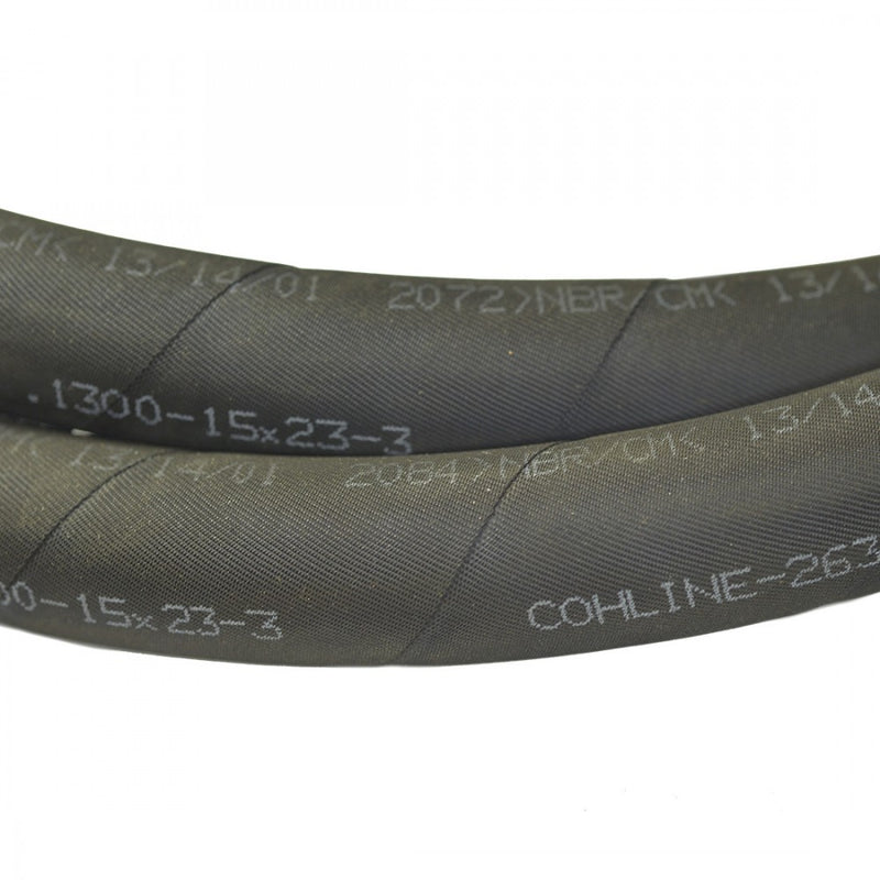 Porsche Black Cloth Wrap Hose M19 1 Meter HOSE-BCWL-035