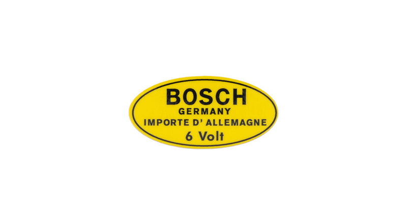 Porsche Bosch Adhesive Label - All 356s 50-65 PCG-701-008-00