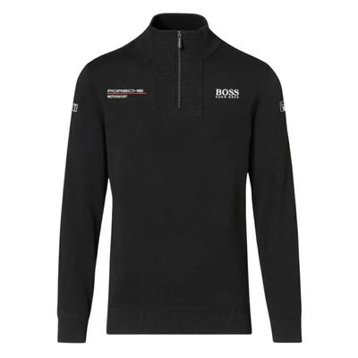 Porsche Boss Unisex Pullover Black High Neck Sweatshirt
