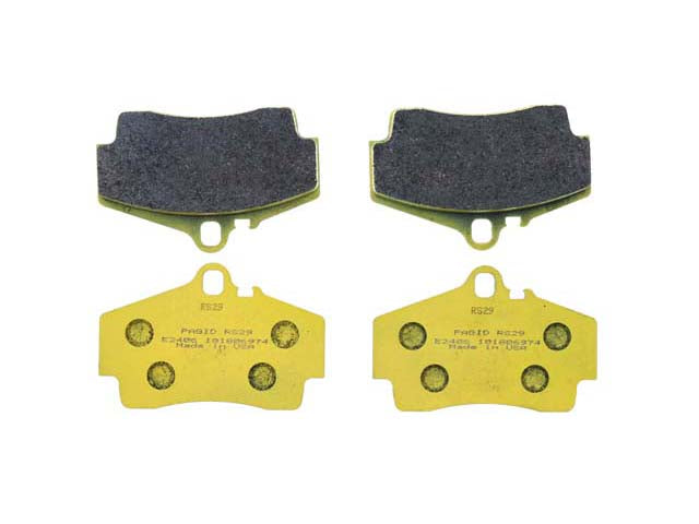 Porsche Brake Pad Set - Racing RS 29 Yellow , Boxster/Cayman/911/718 Cayman/718 Boxster | 1997-2022