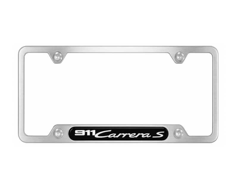 Porsche Brushed Stainless Steel License Plate Frame - 911 C2S | PNA70401214