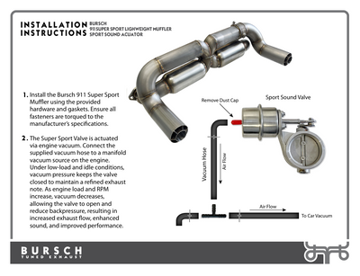 Porsche Bursch 911 Super Sport Lightweight Muffler | 1965-1977 BX-9165-SS